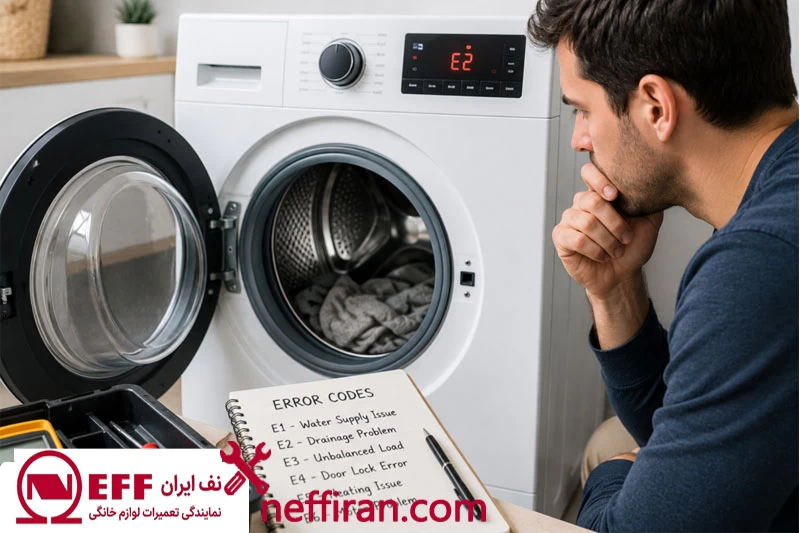 علت نمایش ارور در ماشین لباسشویی NEFF