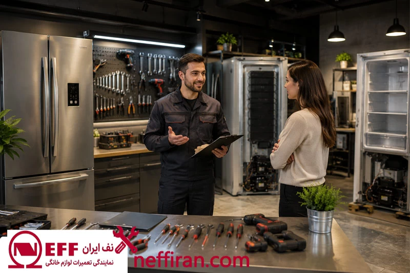 هزینه تعمیر سرد نکردن یخچال نف