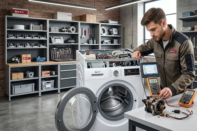 علت آبگیری یا تخلیه نکردن ماشین لباسشویی نف