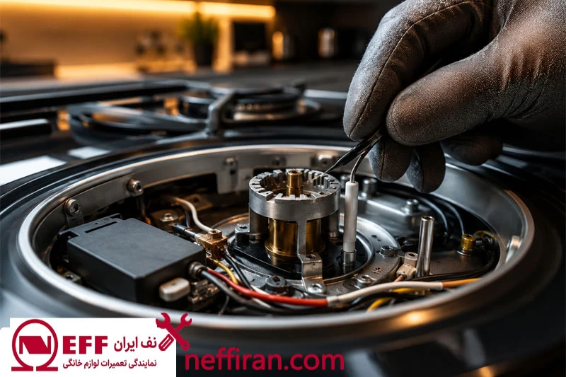 مهم ترین دلایل جرقه نزدن فندک اجاق گاز neff