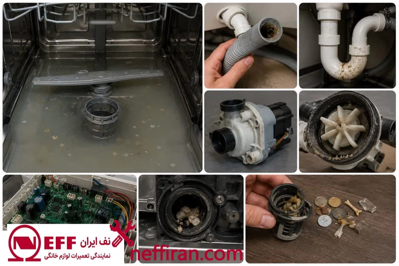 دلایل مهم تخلیه نکردن ظرفشویی NEFF