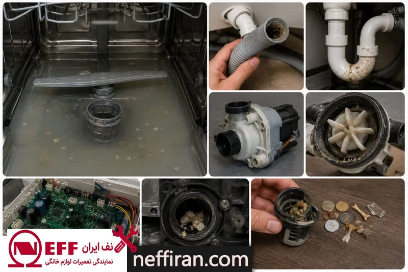 دلایل مهم تخلیه نکردن ظرفشویی NEFF