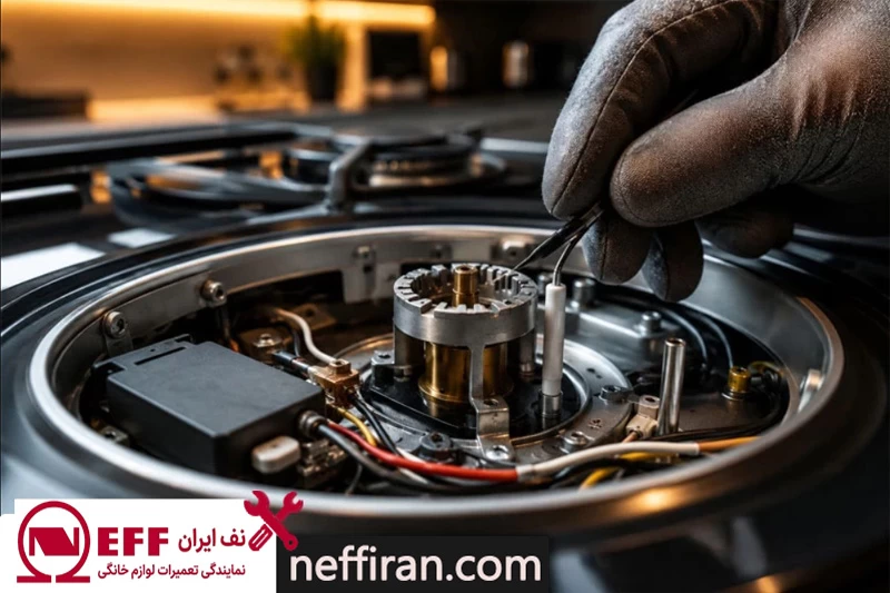 مهم ترین دلایل جرقه نزدن فندک اجاق گاز neff