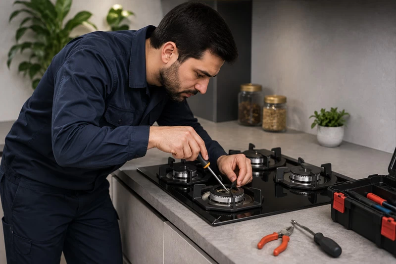 نحوه تنظیم شعله اجاق گاز نف