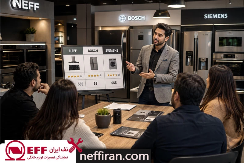 مقایسه قیمت نف با بوش و زیمنس