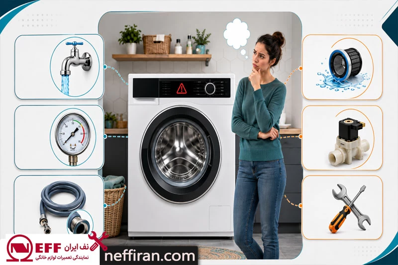 ارور F03 ماشین لباسشویی نف