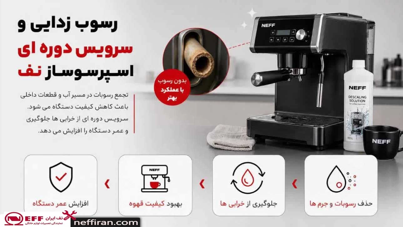 مشکلات رایج قهوه ساز و اسپرسوساز نف