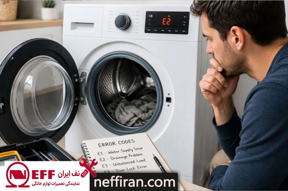 علت نمایش ارور در ماشین لباسشویی NEFF